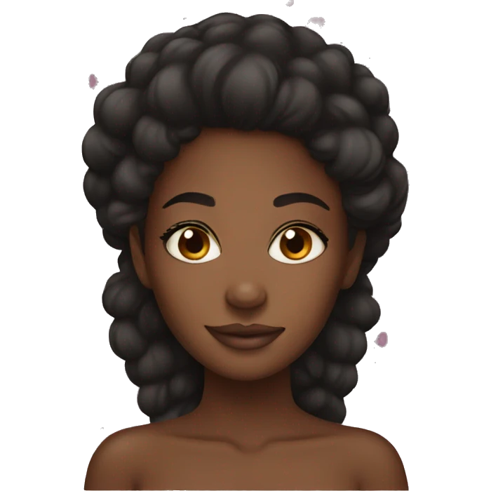 black girl skin care emoji