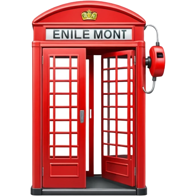England phone booth emoji
