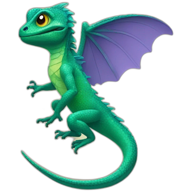 a lizard with wings emoji
