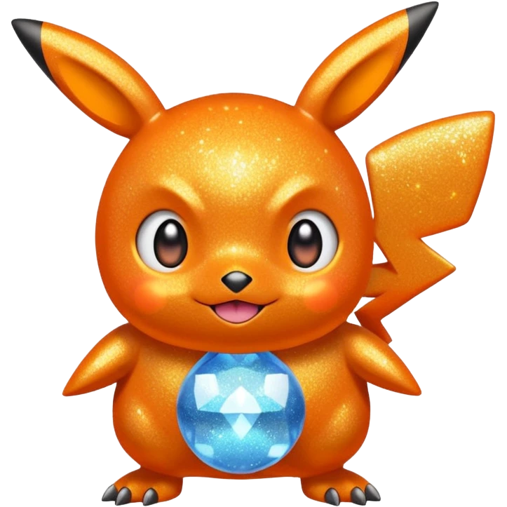 glitter pokemo orange emoji