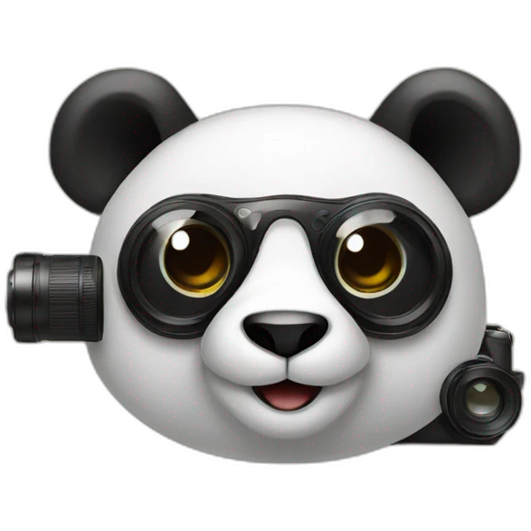 panda with a camera emoji