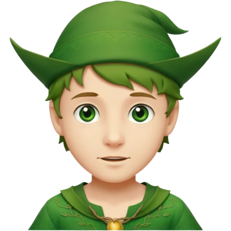 Fairytale character Peter Pan emoji