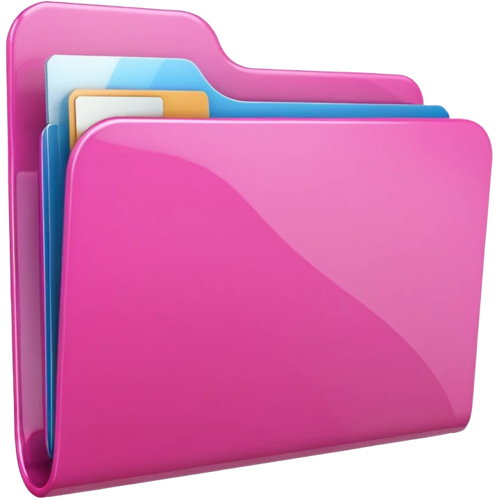 Pink folder emoji emoji