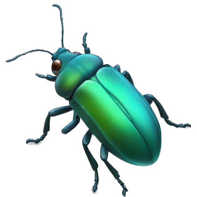 satined glass bug emoji