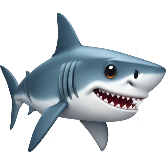 Shark with a bow emoji
