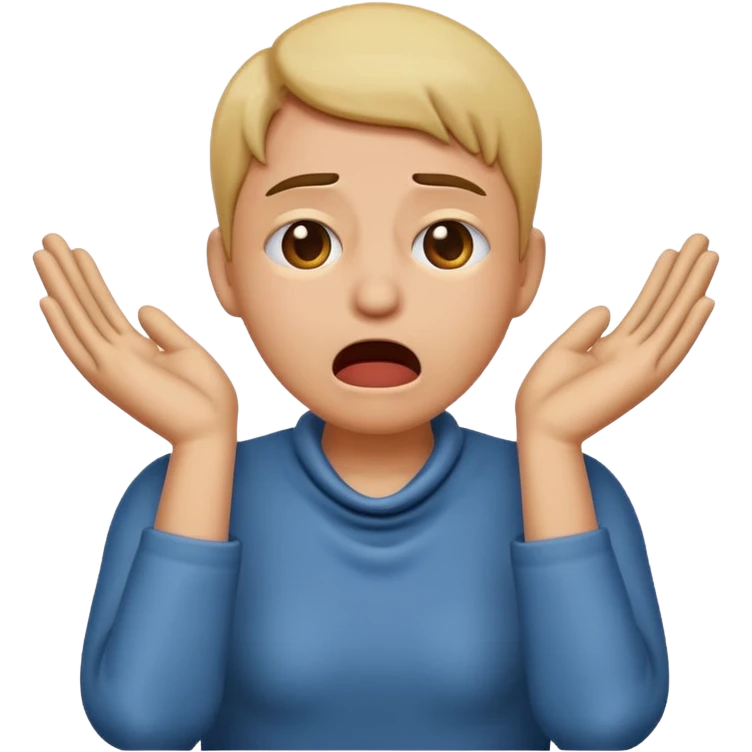 Create an emoji choking with hands on neck emoji