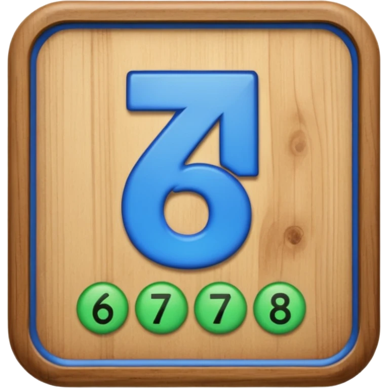 A sign that say 67 but I want the 67 blue and the outside green emoji