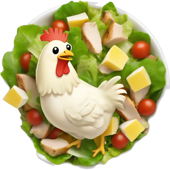 Chicken cesar salad  emoji