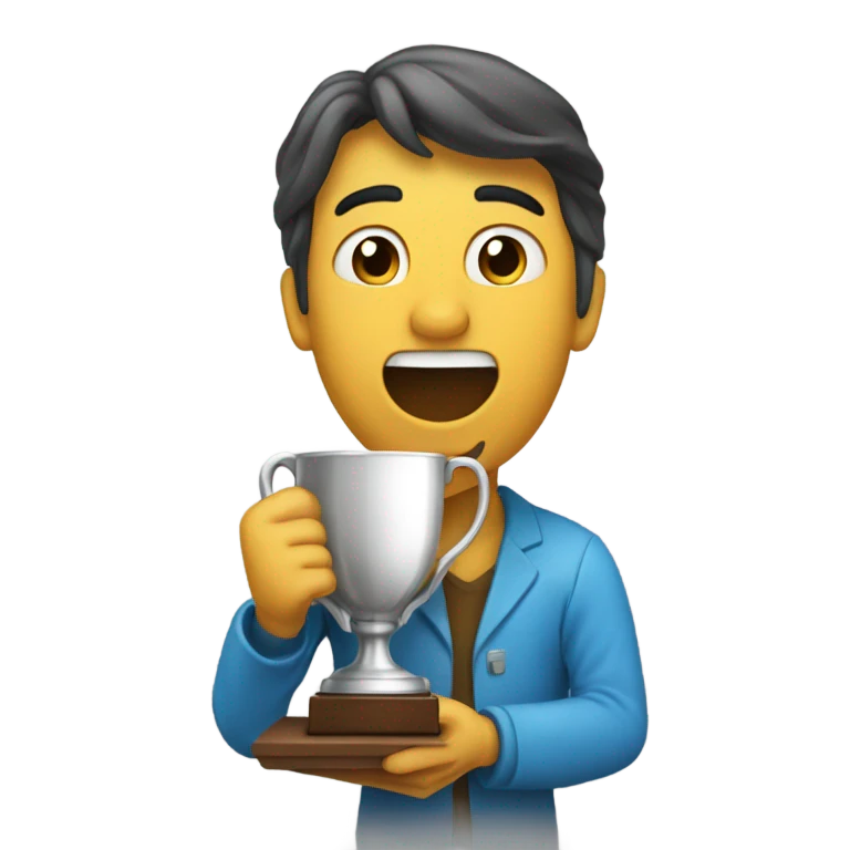 Ladrón con una copa emoji