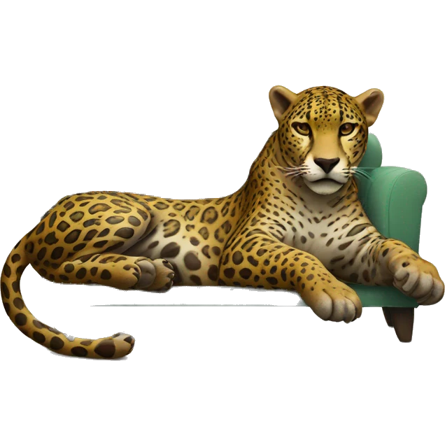 Lounging Jaguar  emoji