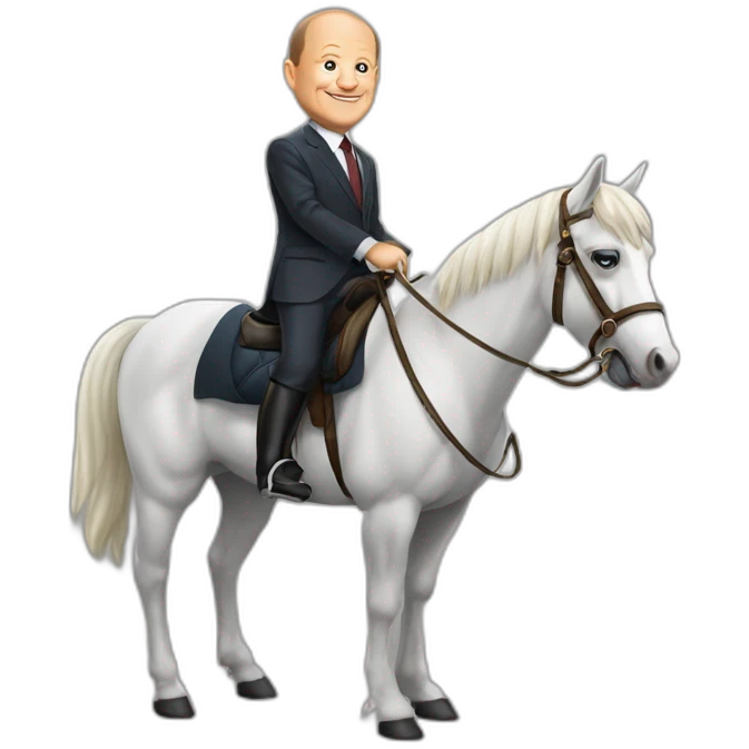 :Olaf-scholz-sur-un-cheval: emoji