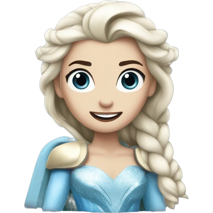 Thor as Elsa, queen of ice emoji