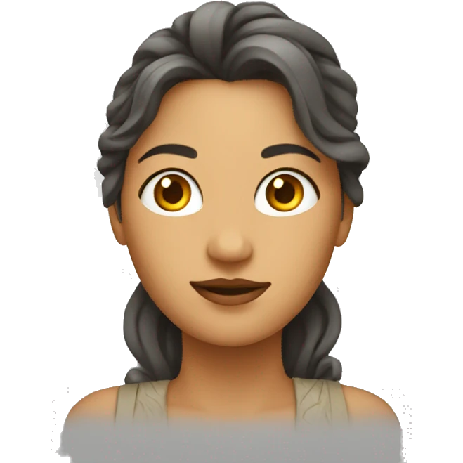 Mujer con lente emoji
