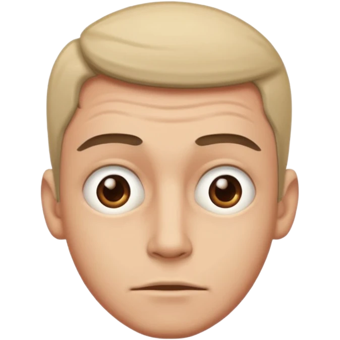 Crossed eyed man  emoji