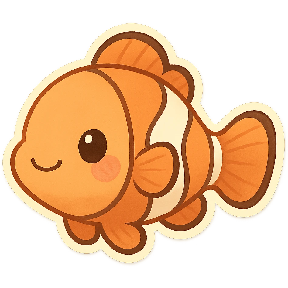 一只可爱的热带鱼 emoji