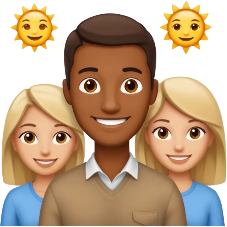 brown man doggy style behind light women emoji