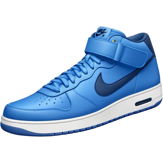 blue Nike shoe front view emoji