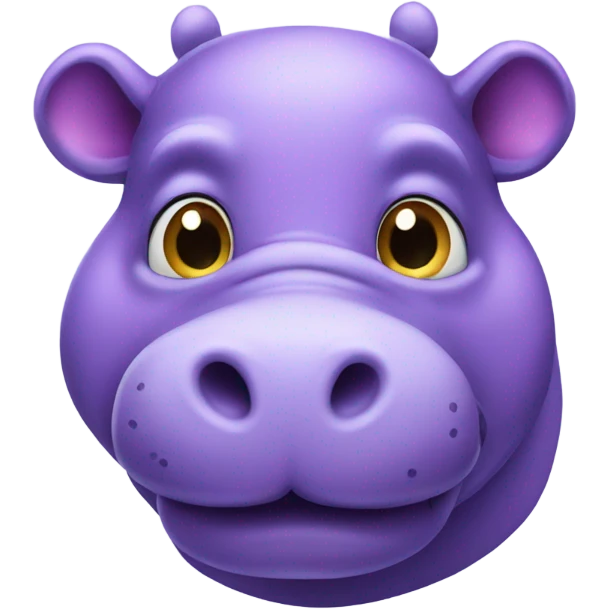 Purple hippo emoji