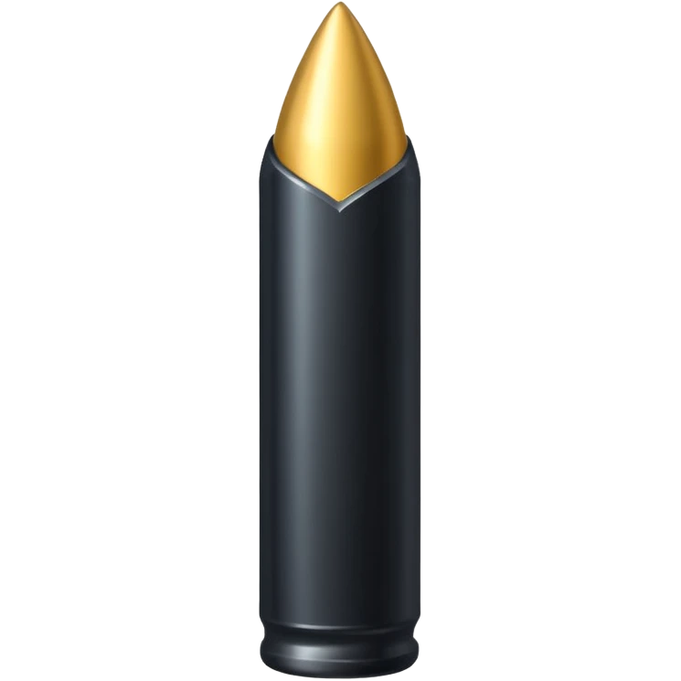 black long bullet emoji