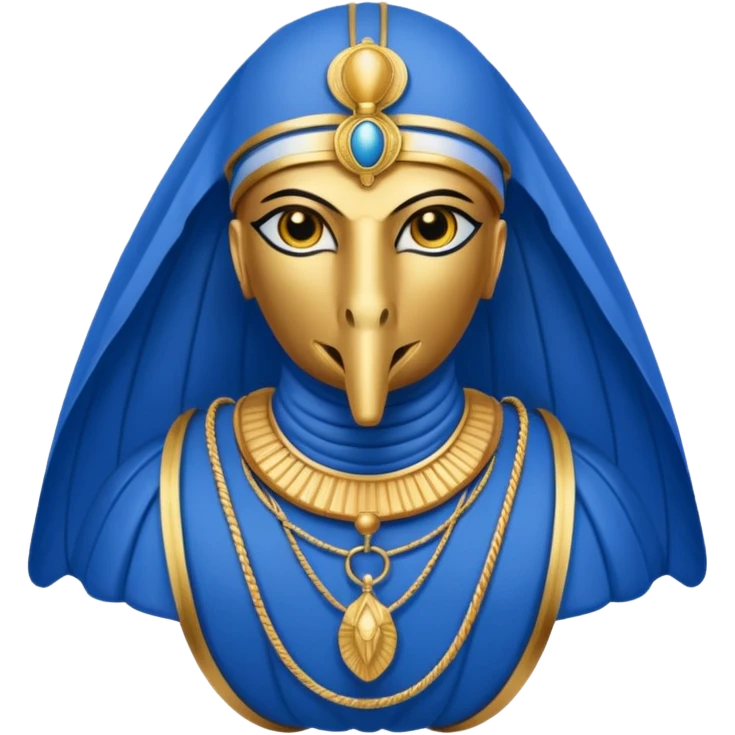egyptian horus, parachute emoji
