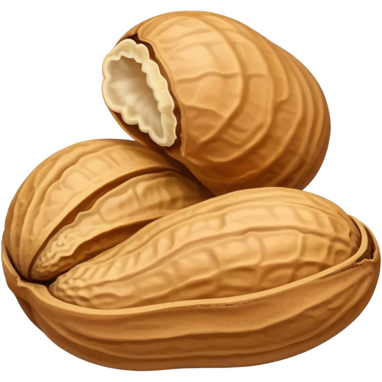 cartoon peanut with shell emoji