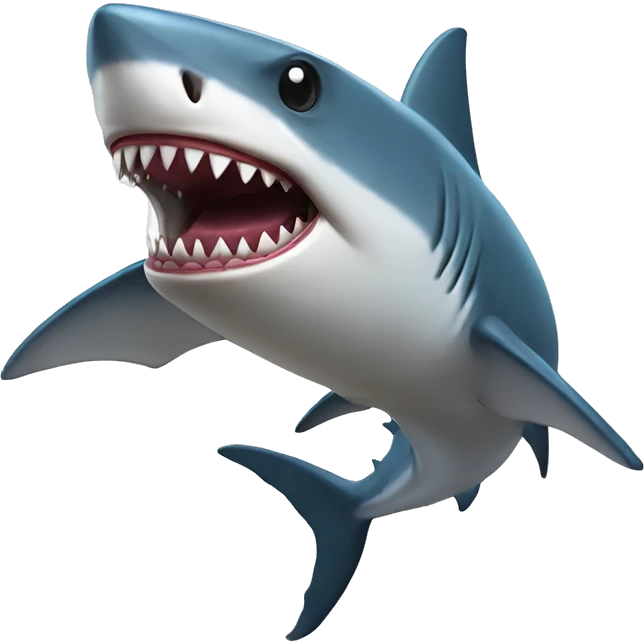 shark with a bat emoji