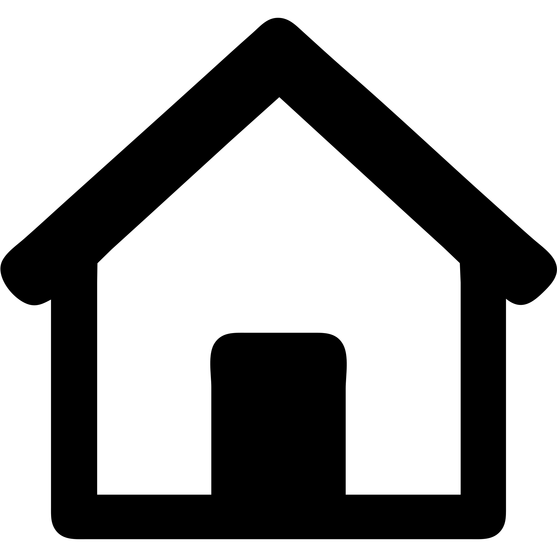 white 2D house, solid, no outline, minimalistic emoji