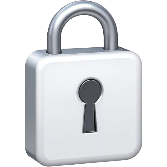 white lock emoji