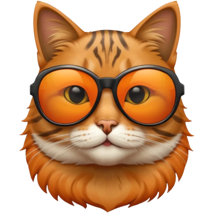 A cat wearing sunglasses emoji