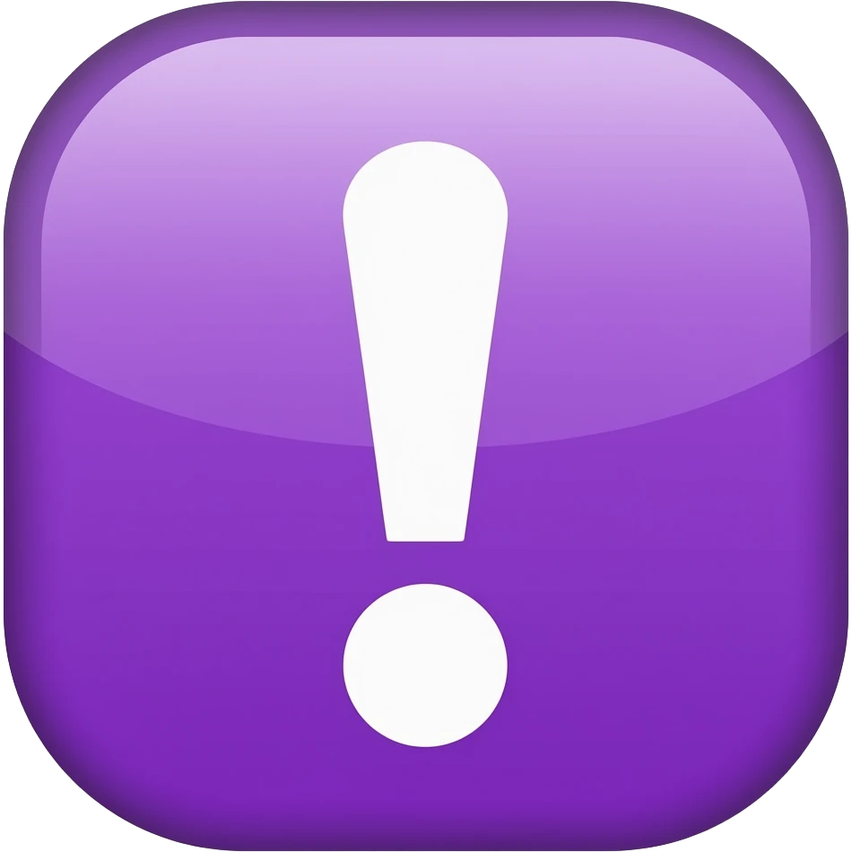 purple eexclamation emoji