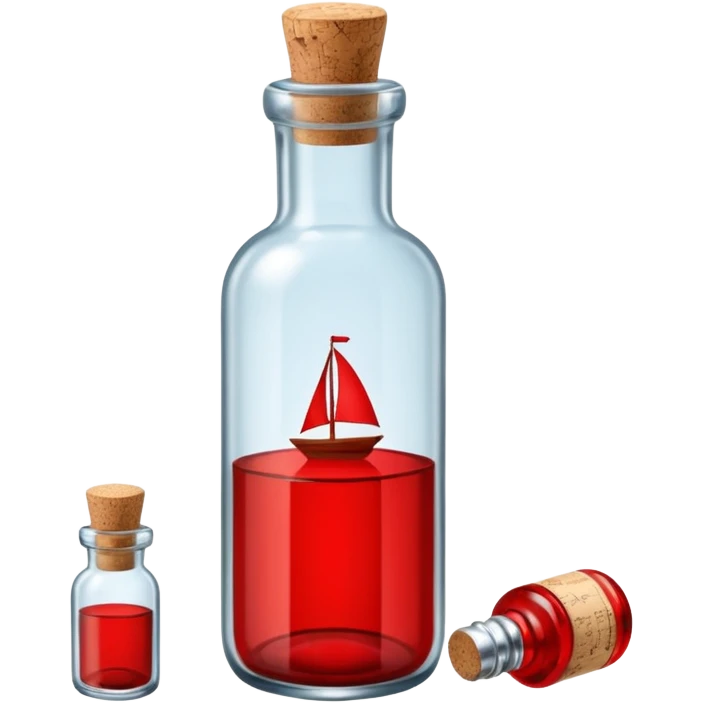 A Message Bottle, red emoji