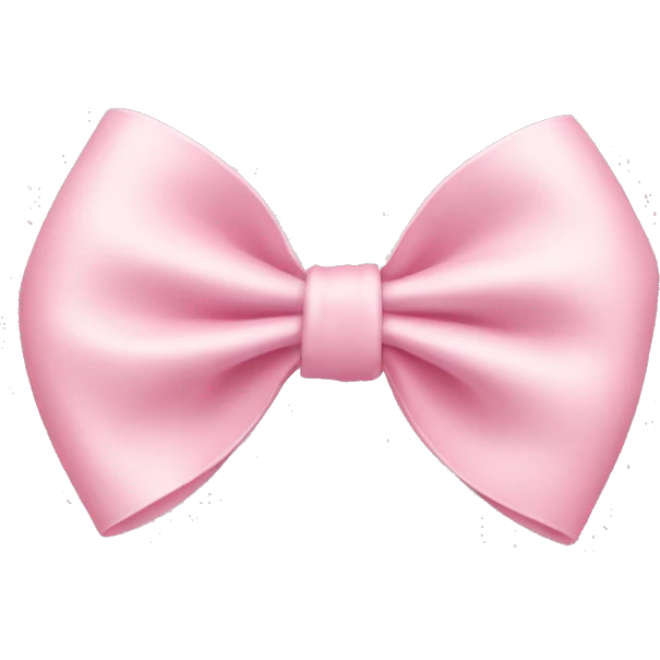light pink bow on light pink bow emoji