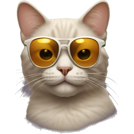 Cat with sunglasses emoji
