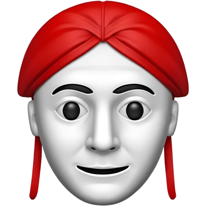 Money Heist mask emoji like real  emoji