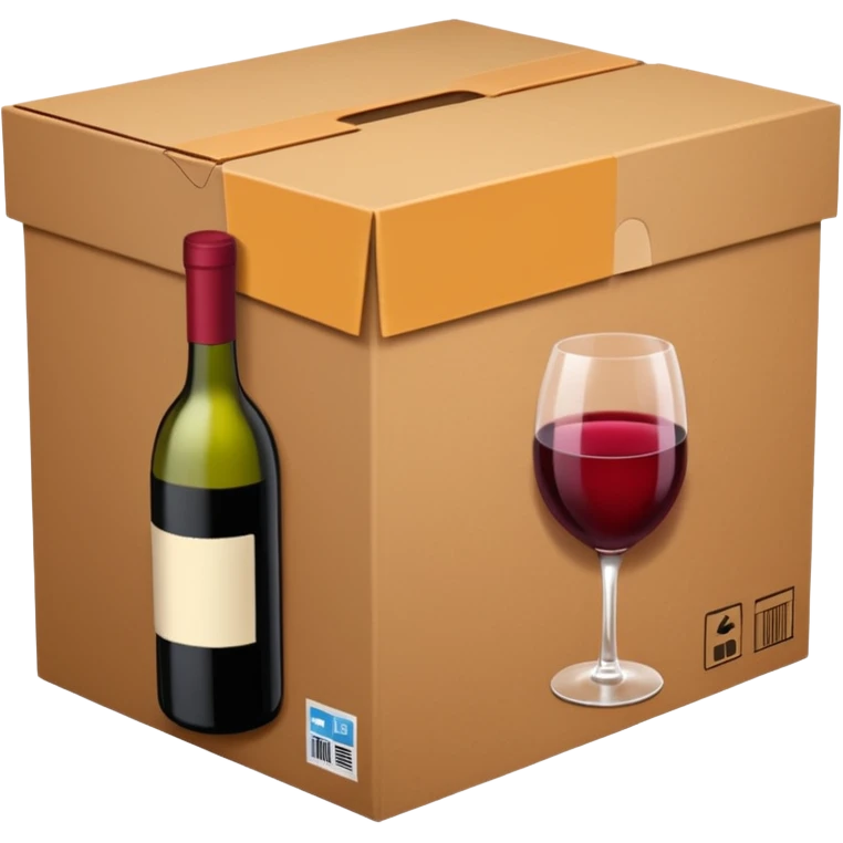 aesthetic Amazon prime box. The box is color wine emoji
