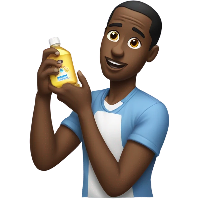 Diddy holding baby oil emoji
