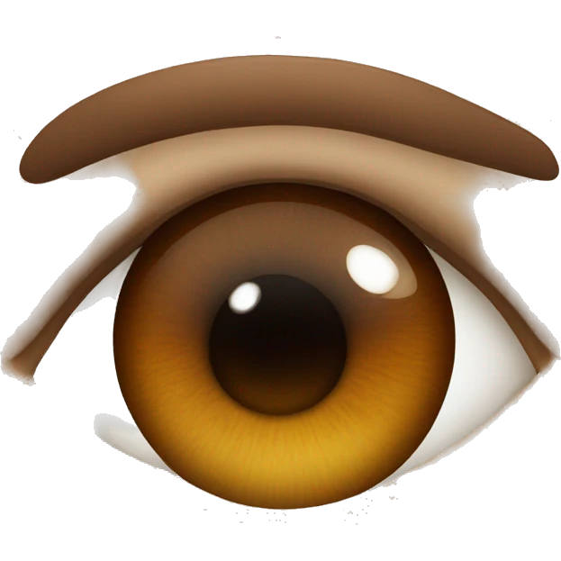 Brown colour eye  emoji