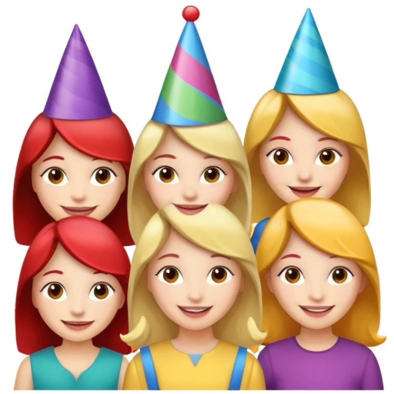 girls celebrating  emoji