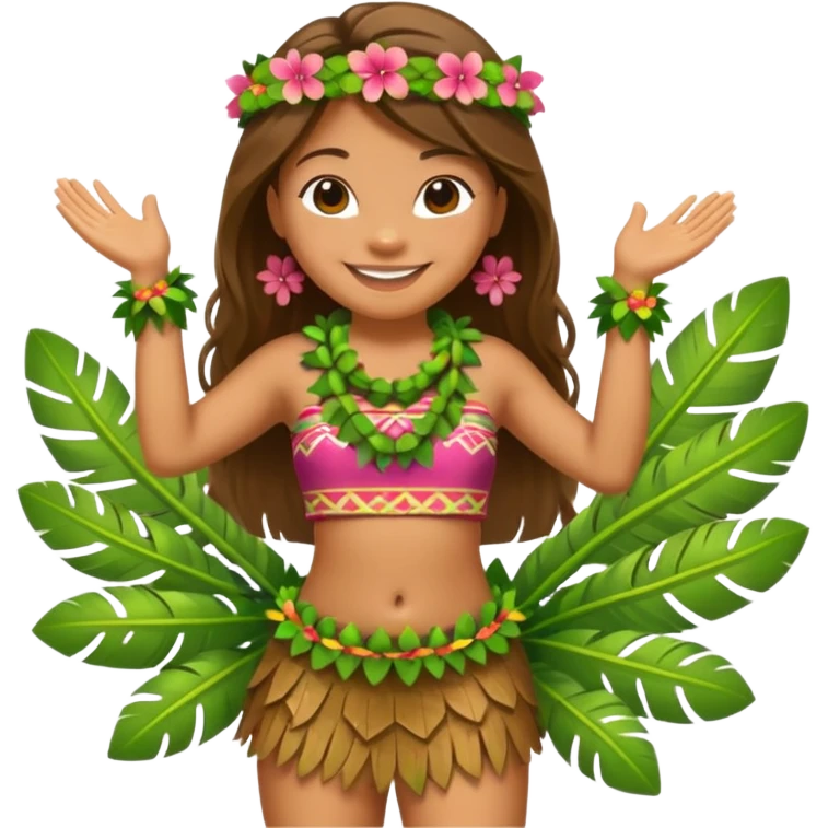 Hula dancing  emoji