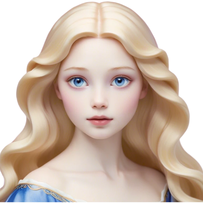 Cinematic Realistic Sleeping Beauty (Aurora) Portrait, with porcelain-like skin featuring a natural rosy flush, illuminated by soft lighting that highlights the gentle contours of her face. Her golden blonde hair flows in soft, detailed waves with subtle highlights that shimmer in the light. Her deep violet-blue eyes radiate warmth and innocence, framed by arched brows and long lashes. With a soft, serene smile, she holds a delicate rose gently in one hand, her other hand resting lightly by her side. She is dressed in her classic pink gown, the fabric rich in texture with delicate folds that catch the light. A golden crown rests atop her head, gleaming with royal refinement. The portrait captures a soft, glowing aura, blending realism with an ethereal sense of beauty and timeless enchantment. emoji