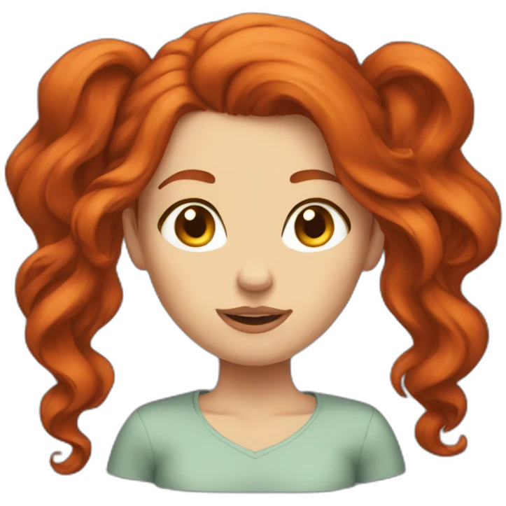 Bad Redhead girl emoji