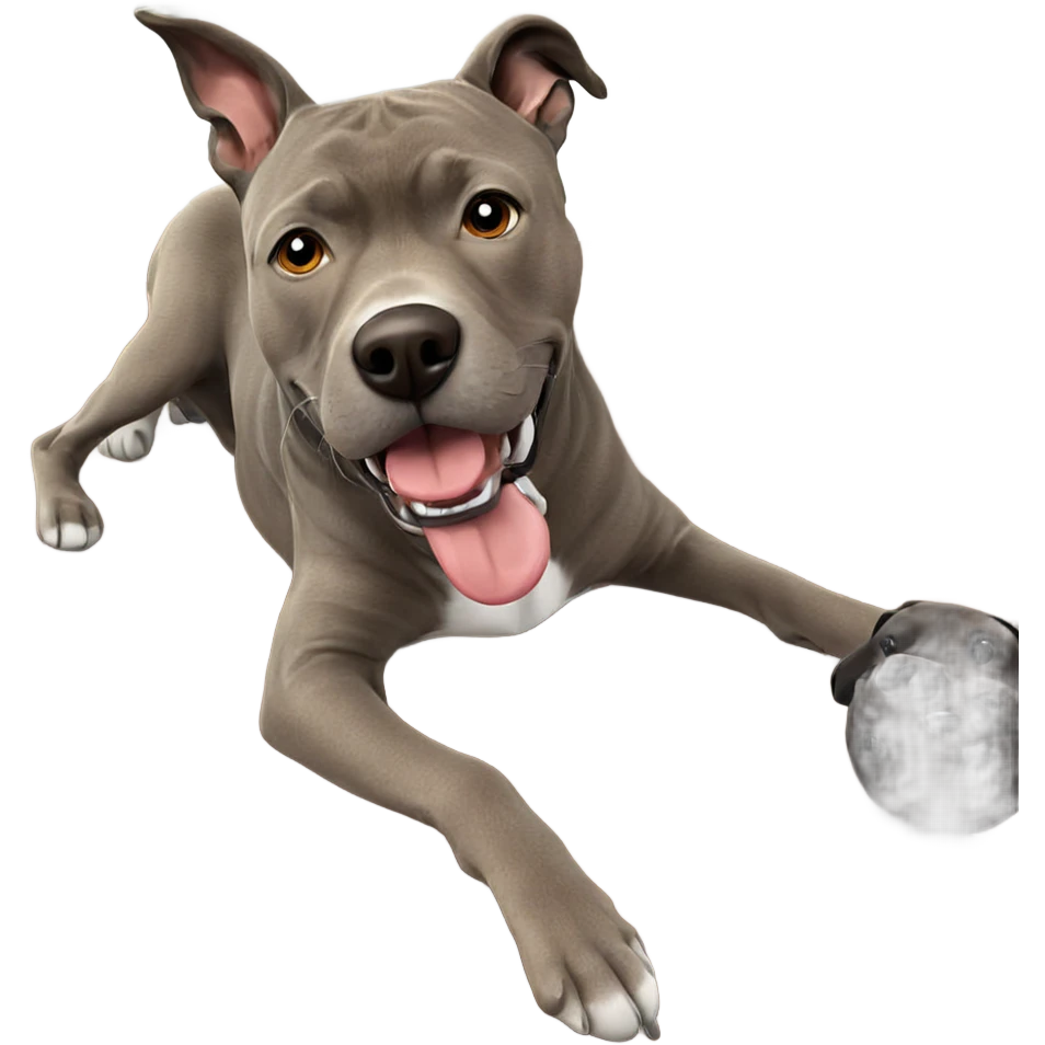 realistic dog relaxing indoors emoji