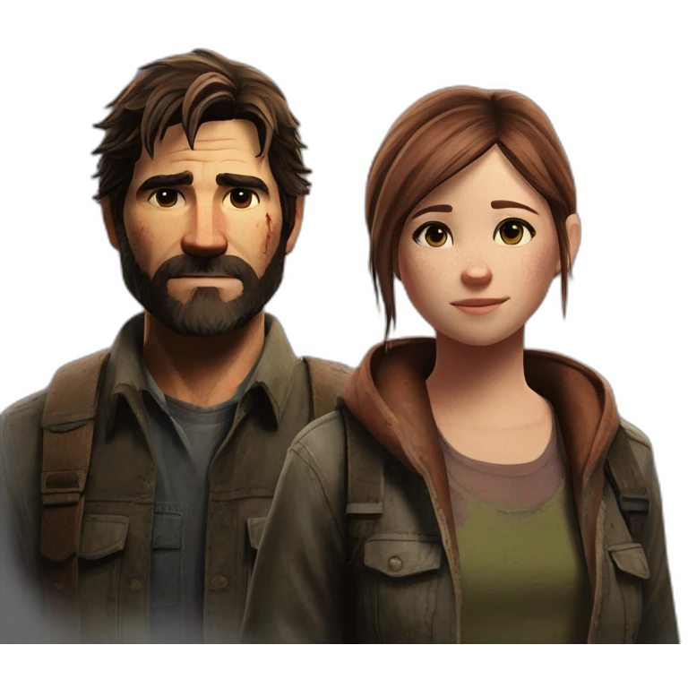 joel and ellie the last of us emoji