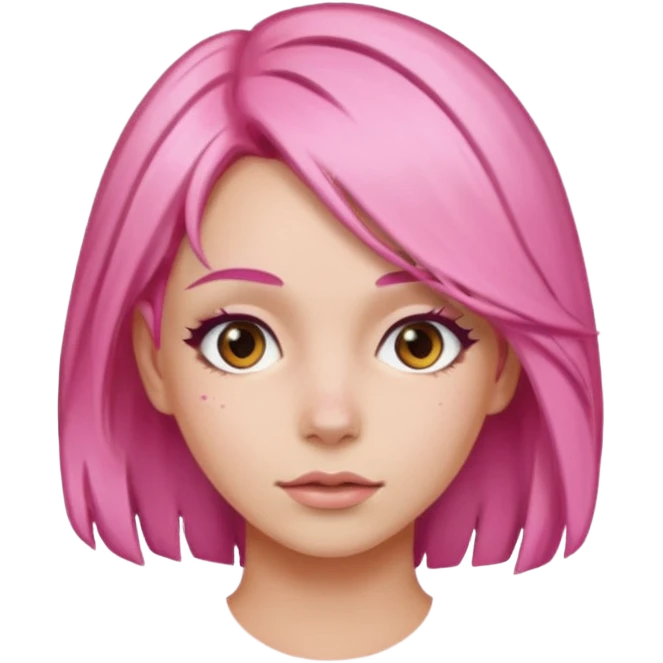 🤦🏻‍♀️ make her with pink hair please emoji