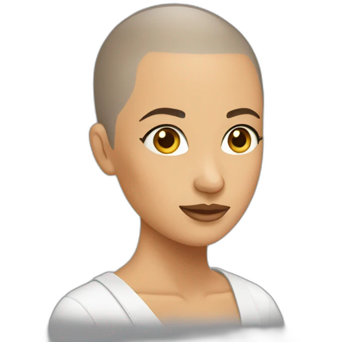 Headshave woman emoji