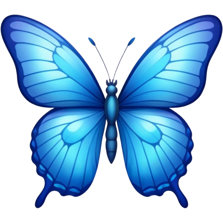 Blue butterfly emoji
