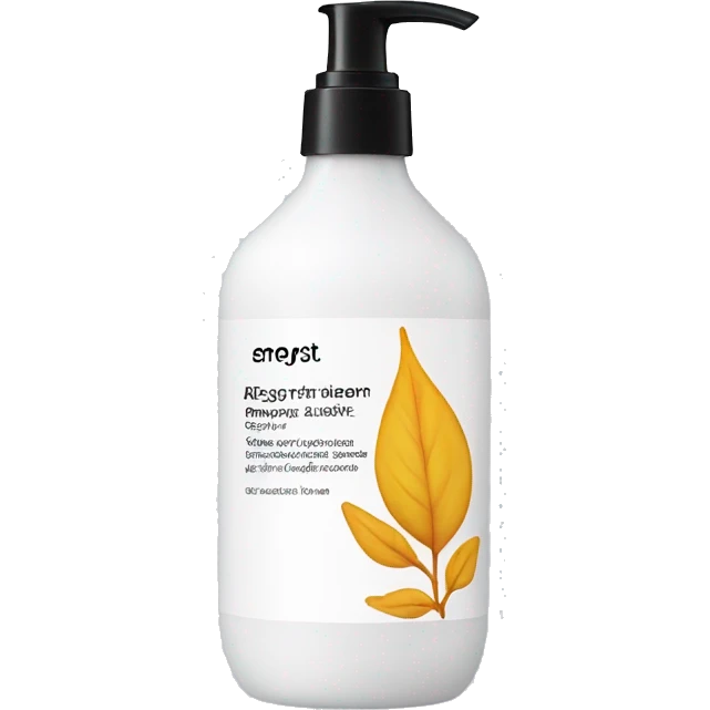 leave-in conditioner bottle with label emoji