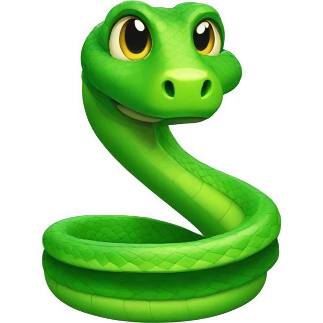 green snake emoji