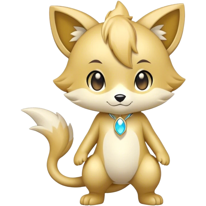 Shiny Cool Chibi Anthro Sona Fakemon Full Body emoji