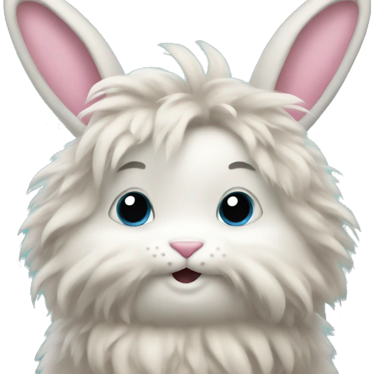 Fluffy bunny emoji